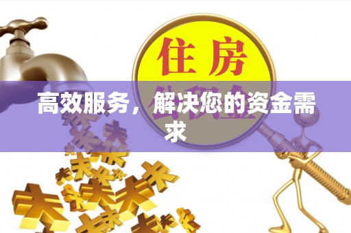 临西高效服务，解决您的资金需求