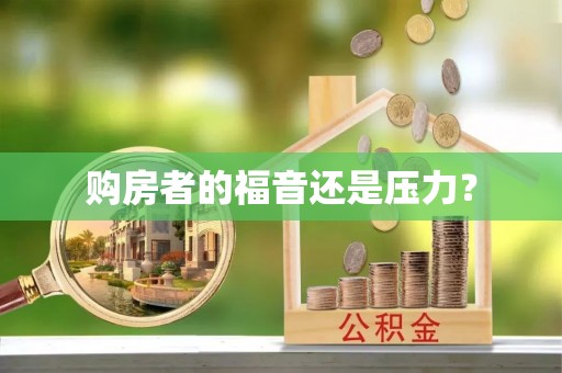 临西购房者的福音还是压力？