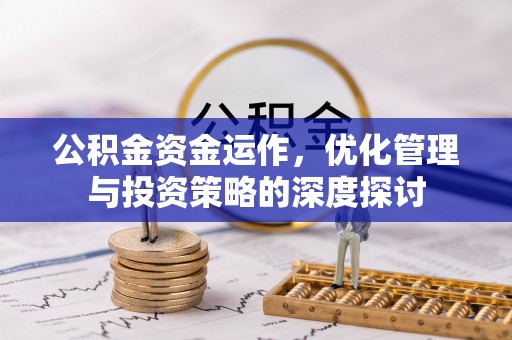 临西公积金资金运作，优化管理与投资策略的深度探讨