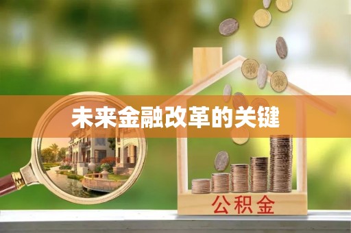 临西未来金融改革的关键