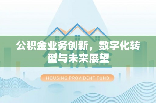 临西公积金业务创新，数字化转型与未来展望