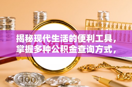 临西揭秘现代生活的便利工具，掌握多种公积金查询方式，让财富管理更轻松