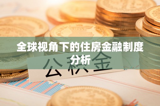 临西全球视角下的住房金融制度分析