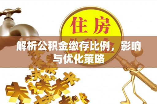 临西解析公积金缴存比例，影响与优化策略
