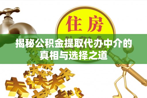 临西揭秘公积金提取代办中介的真相与选择之道