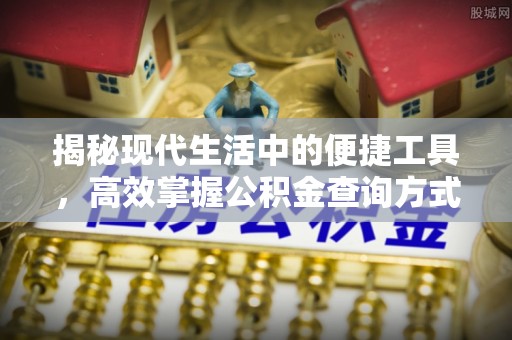临西揭秘现代生活中的便捷工具，高效掌握公积金查询方式