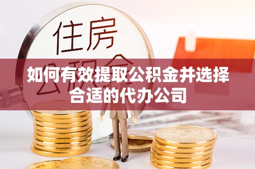 临西如何有效提取公积金并选择合适的代办公司