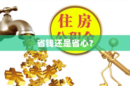 临西省钱还是省心？