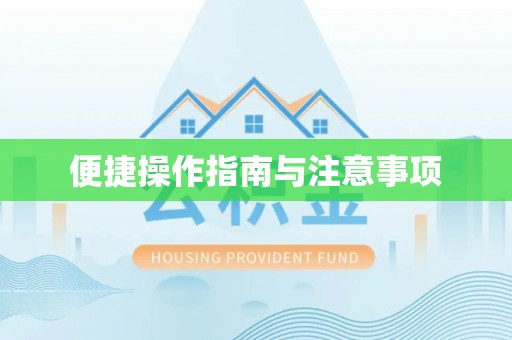 临西便捷操作指南与注意事项