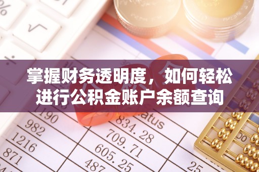 临西掌握财务透明度，如何轻松进行公积金账户余额查询
